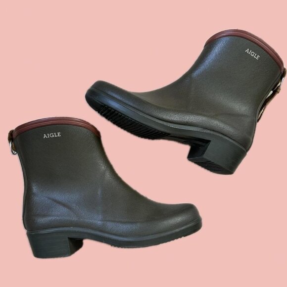 Handmade in France by Aigle short rain boots size 5 - Picture 1 of 8
